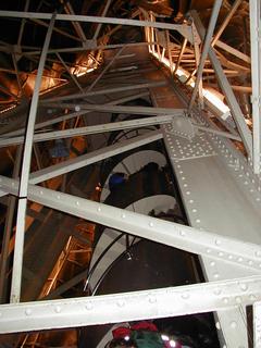 Looking up the staircase inside Statue of Liberty<br>Location: <a href="https://www.google.com/maps/search/?api=1&query=40.68929,-74.04456" target="_new">Statue of Liberty</a>